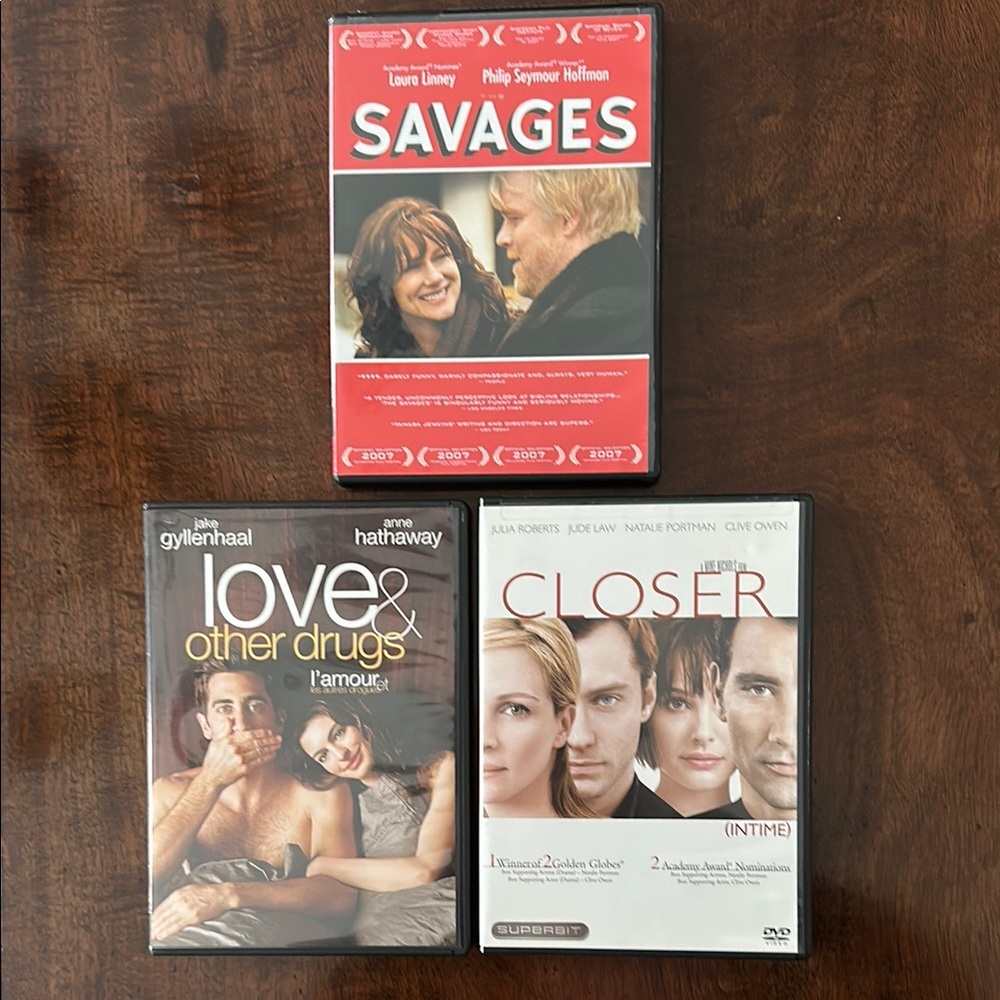 3 DVDs